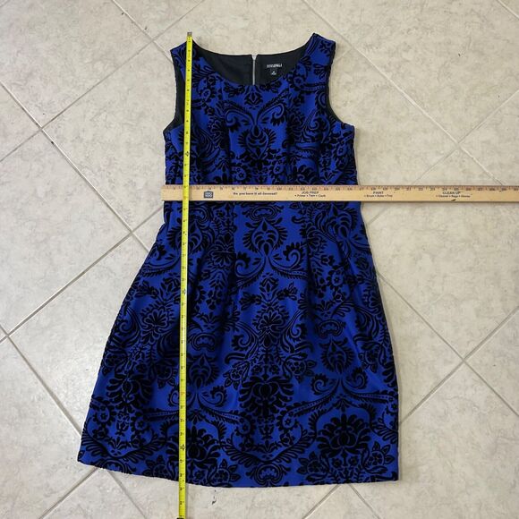 Roz & Ali  Cocktail Party Dress Velvet burnout Fit n Flare women’s plus size 14 - Picture 6 of 8